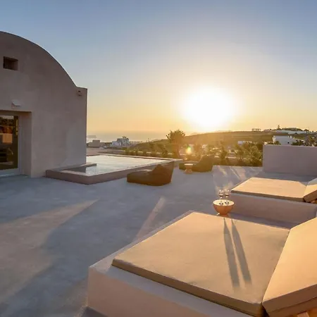 Magical Santorini 3 Bedrooms Royal Solstice Retreat Private Pool Sunset View Pyrgos Villa *
