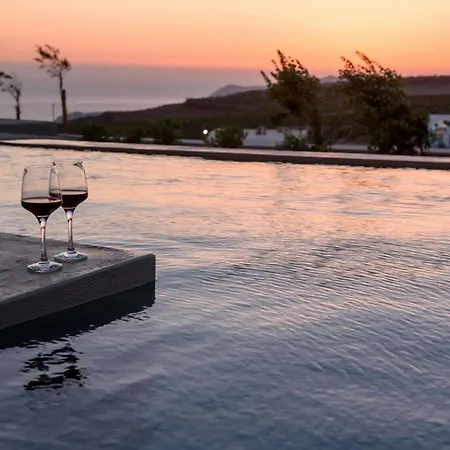 Villa Magical Santorini 3 Bedrooms Royal Solstice Retreat Private Pool Sunset View Pyrgos Ormos Athinios