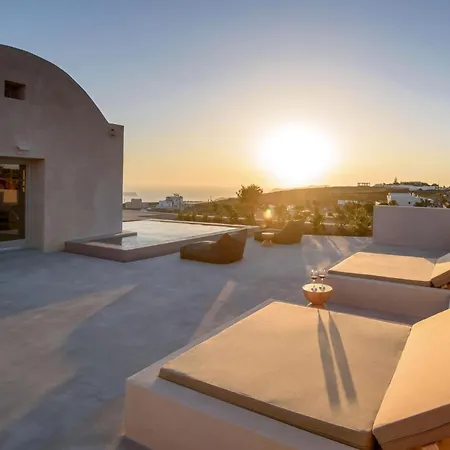 Villa Magical Santorini 3 Bedrooms Royal Solstice Retreat Private Pool Sunset View Pyrgos